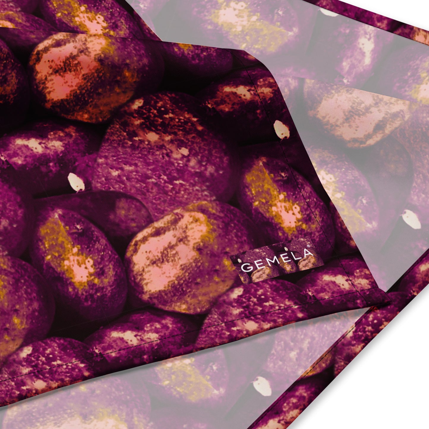 Product mockup, bandanas, Womens fashion, Online fashion, textured, prints, Elevated basics, versatile wardrobe, breathable, essentials, accessories, basics, capsule collection, pink potatoes, potato prints