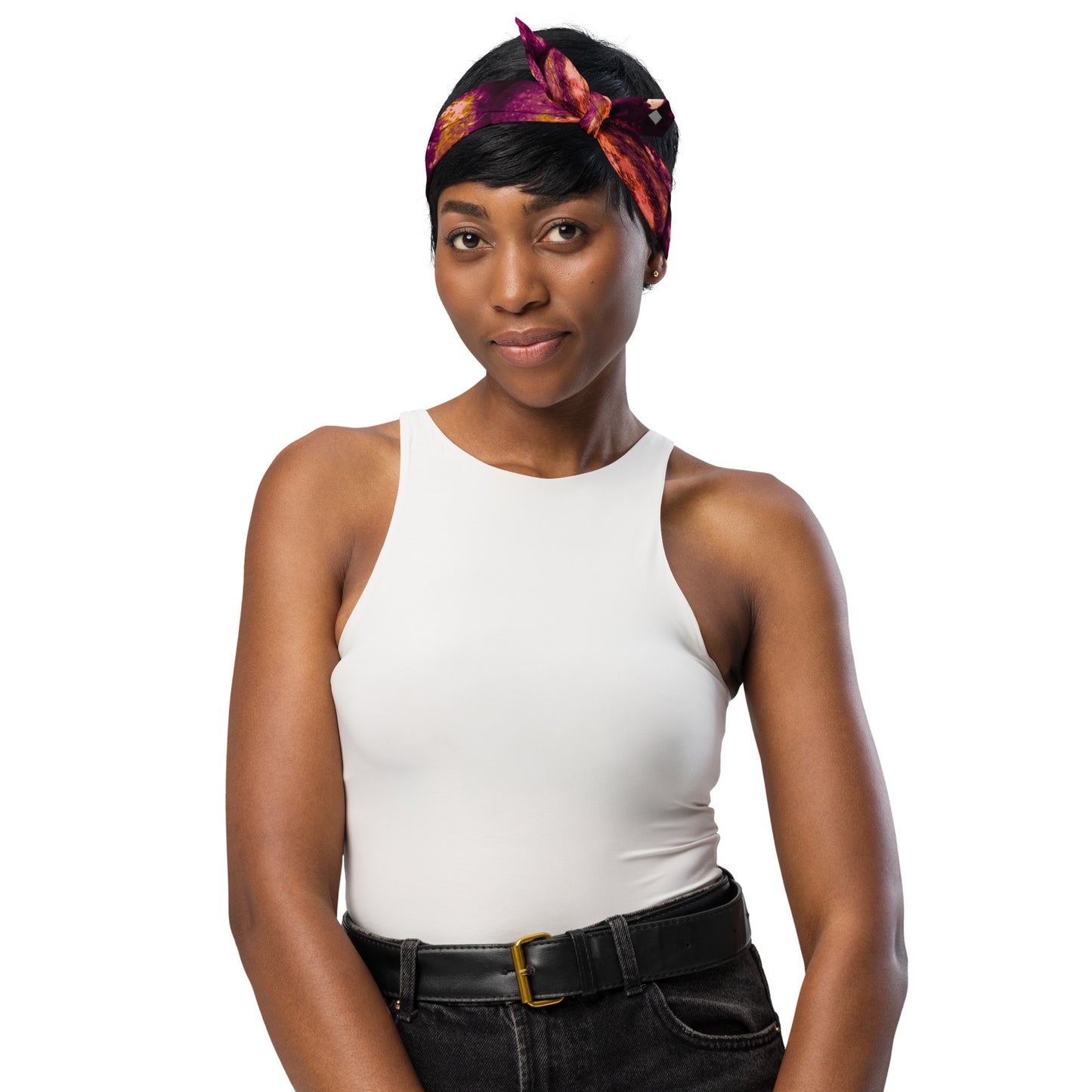 Product mockup, bandanas, Womens fashion, Online fashion, textured, prints, Elevated basics, versatile wardrobe, breathable, essentials, accessories, basics, capsule collection, pink potatoes, potato prints