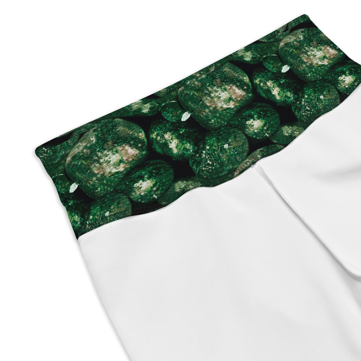 Vivid Green Potatoes Biker Shorts