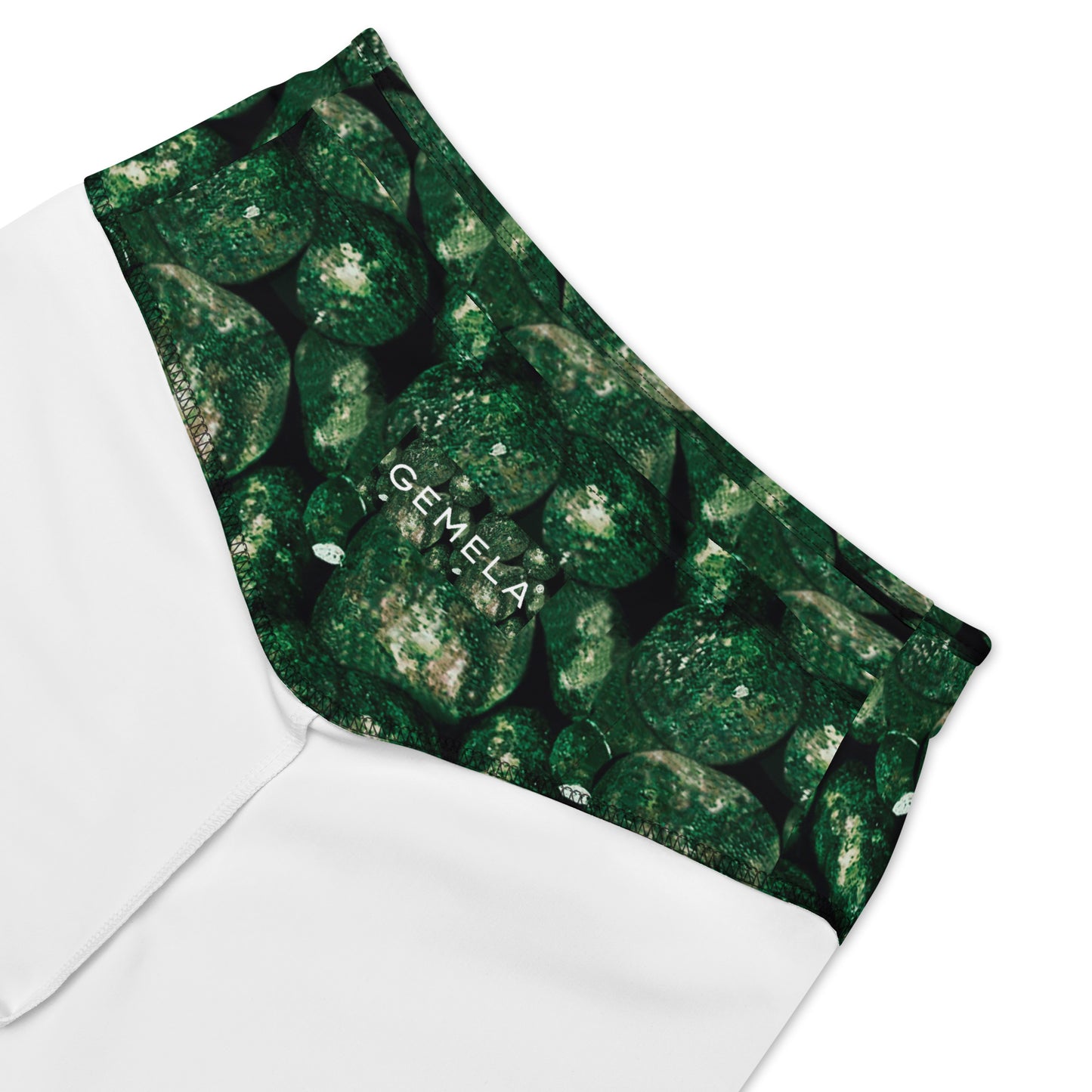 Vivid Green Potatoes Biker Shorts