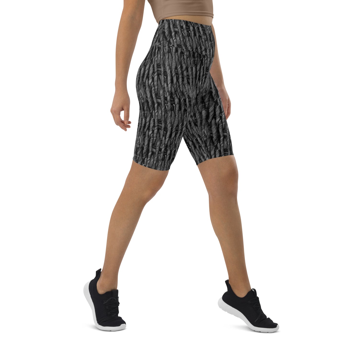Product mockup, shorts, biker shorts, casual look, Womens fashion, Online fashion, textured, Elevated basics, versatile wardrobe, breathable, essentials, all over print, bestsellers, lightweight, capsule collection, running, workout, comfort