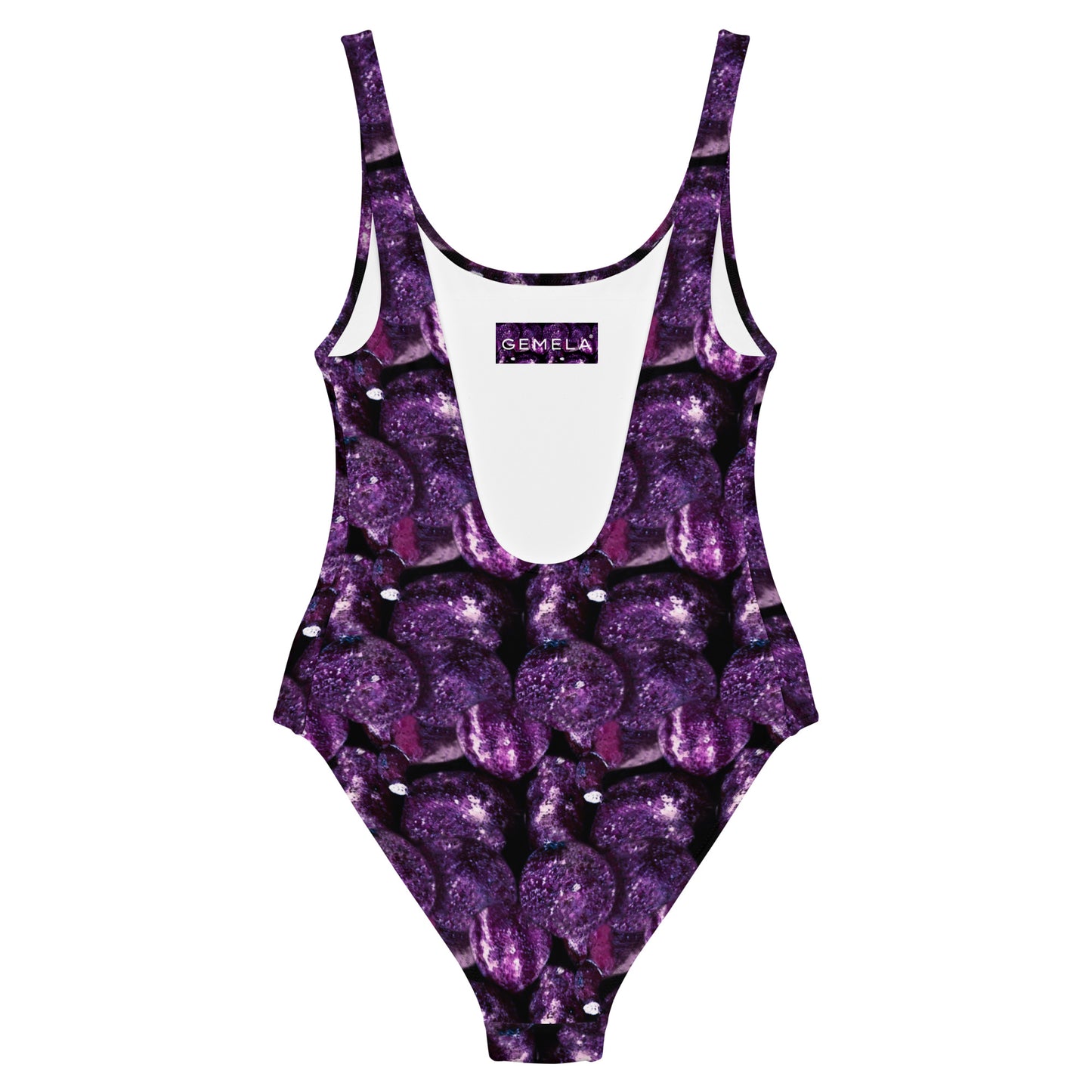Vivid Purple Potatoes One-Piece Swimsuit