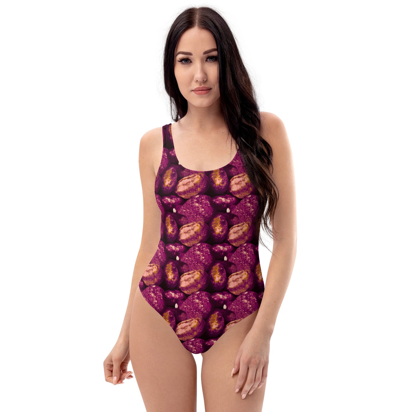 Two-Tone Potatoes One-Piece Swimsuit
