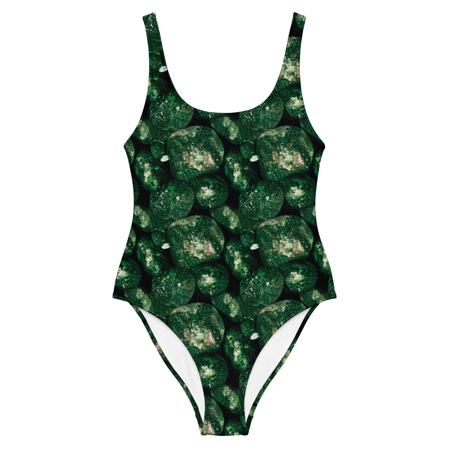 Vivid Green Potatoes One-Piece Swimsuit