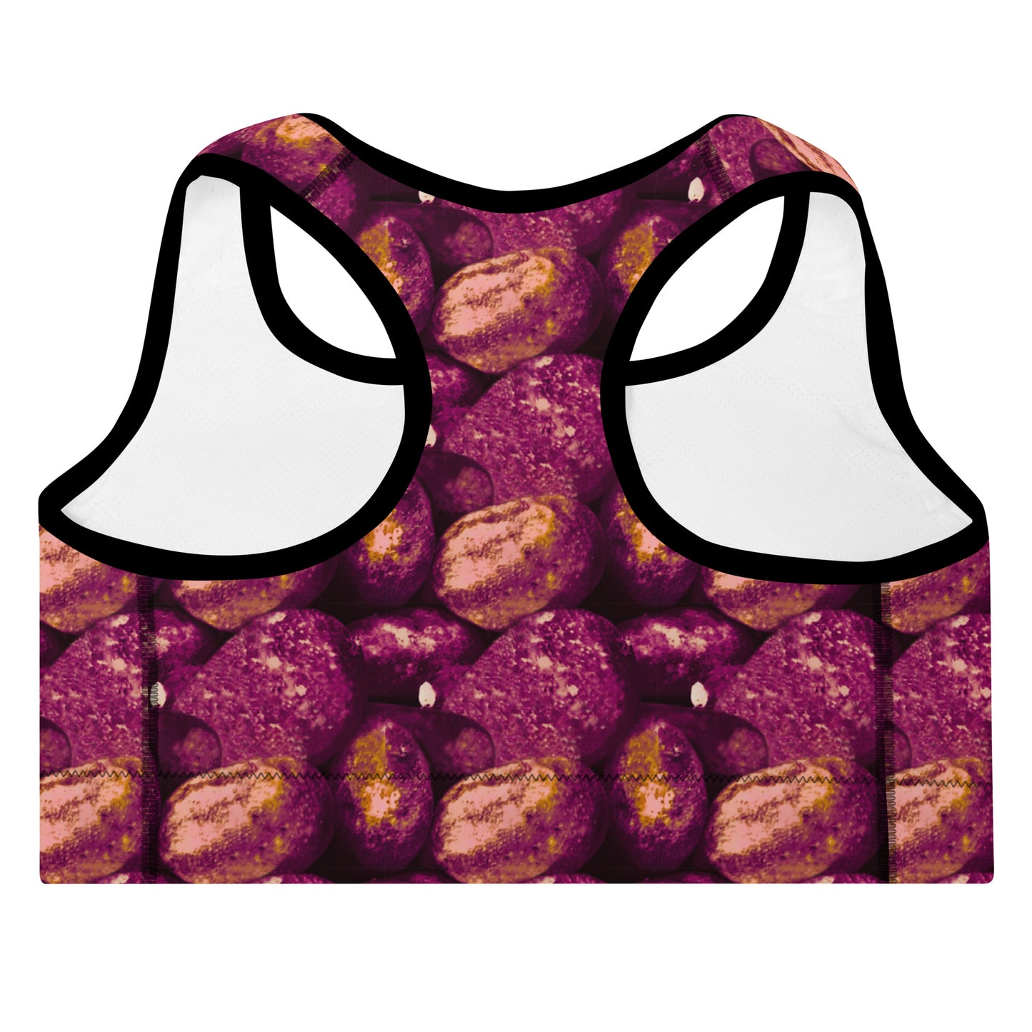 Two-Tone Potatoes Padded Sports Bra
