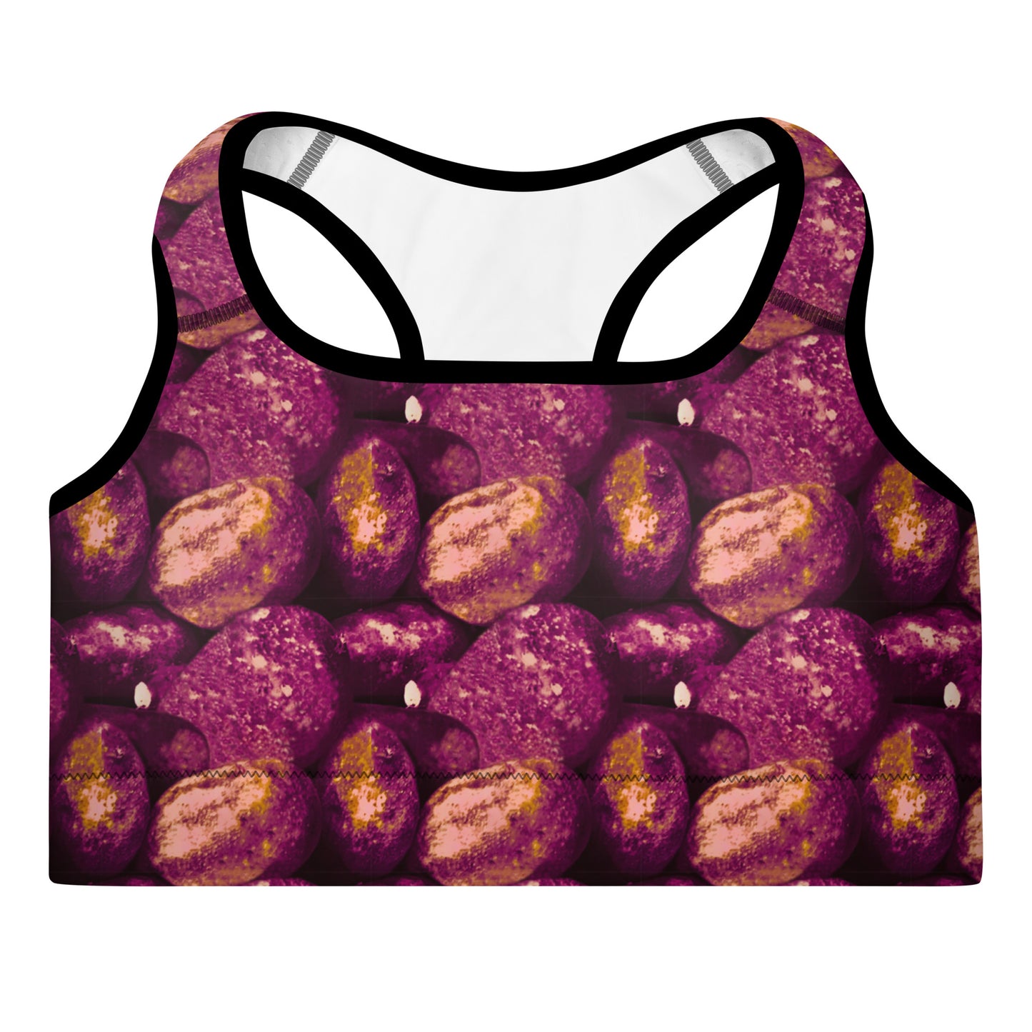 Two-Tone Potatoes Padded Sports Bra