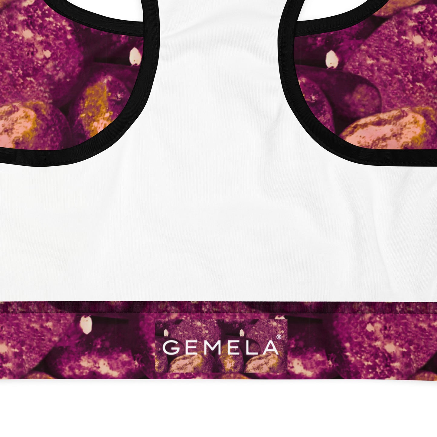 Two-Tone Potatoes Padded Sports Bra