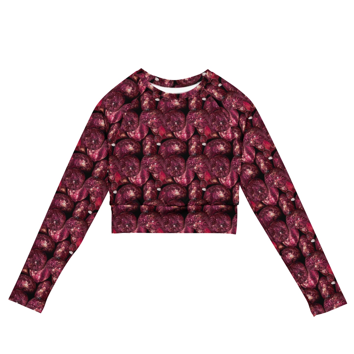 Product mockup, Sweatshirts, cropped top, Womens fashion, Online fashion, Tops, textured, Elevated basics, versatile wardrobe, breathable, essentials, workout, yoga clothes, fullsleeves, cropped, potato prints, all over print, bestsellers, lightweight, capsule collection, loungewear, pink potatoes, pink prints