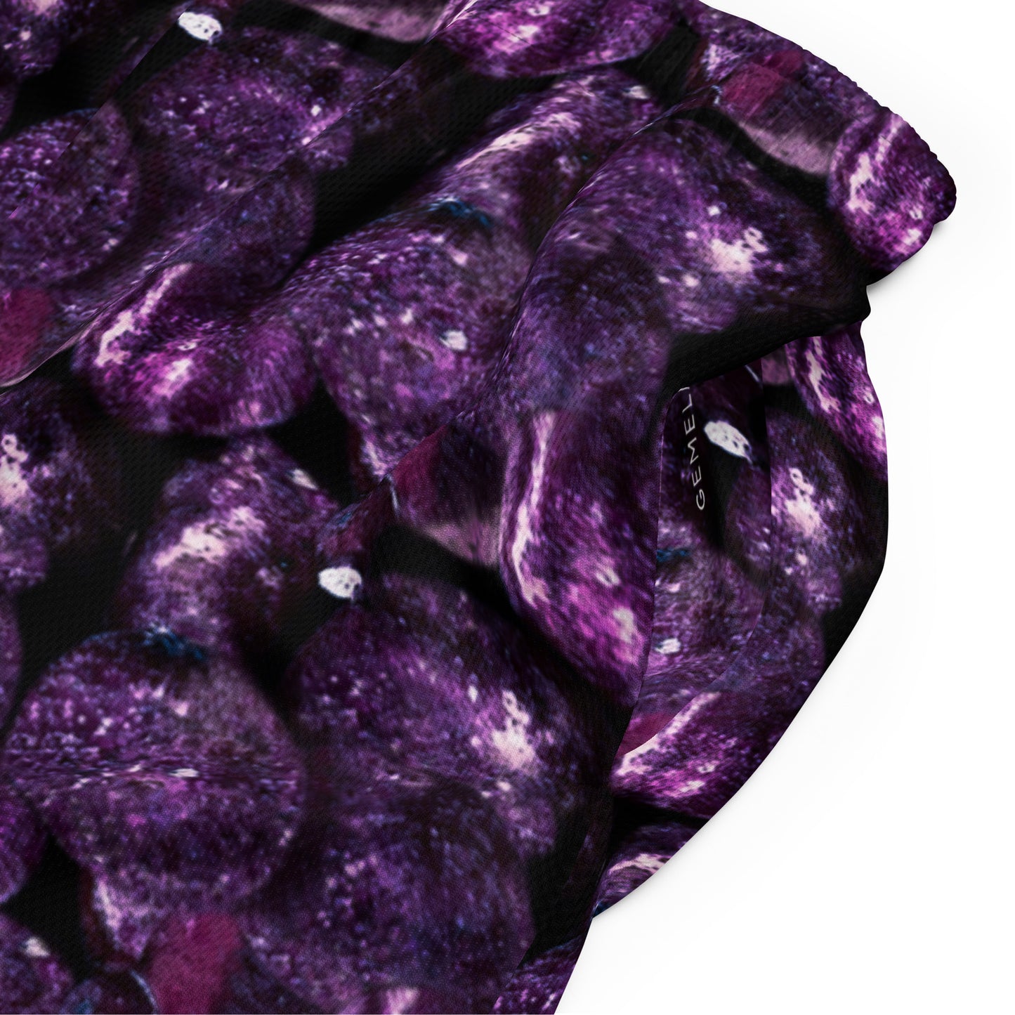 Product mockup, shorts, yoga, running, workout, gym, loose shorts, boxyfit, casual look, Womens fashion, Online fashion, textured, Elevated basics, versatile wardrobe, breathable, essentials, all over print, bestsellers, lightweight, capsule collection, running, workout, comfort, purple potatoes, potato prints