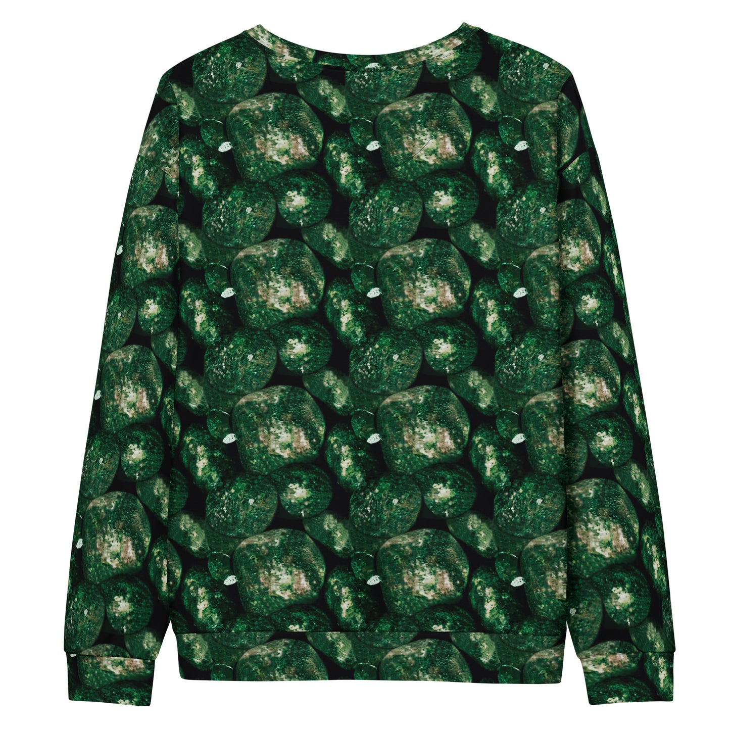 Product mockup, Sweatshirts, Womens fashion, Online fashion, Tops, textured, Elevated basics, versatile wardrobe, breathable, essentials, workout, yoga clothes, full length, training gear, round neck, green potatoes, potato prints