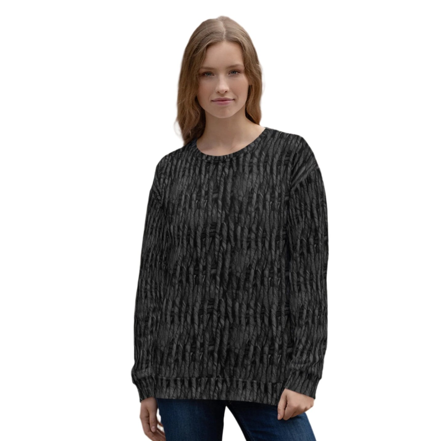 Product mockup, Sweatshirts, Womens fashion, Online fashion, Tops, textured, Elevated basics, versatile wardrobe, breathable, essentials, workout, yoga clothes, full length, training gear, round neck