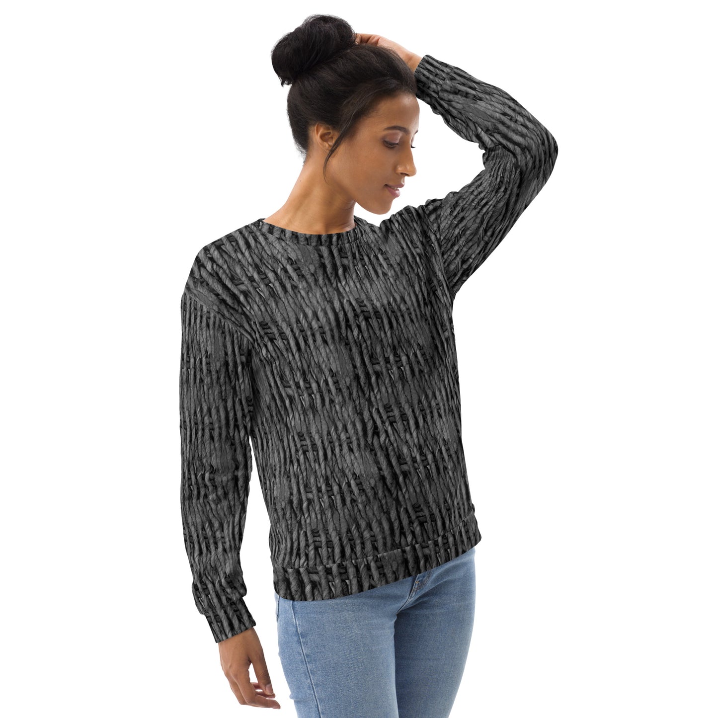 Product mockup, Sweatshirts, Womens fashion, Online fashion, Tops, textured, Elevated basics, versatile wardrobe, breathable, essentials, workout, yoga clothes, full length, training gear, round neck