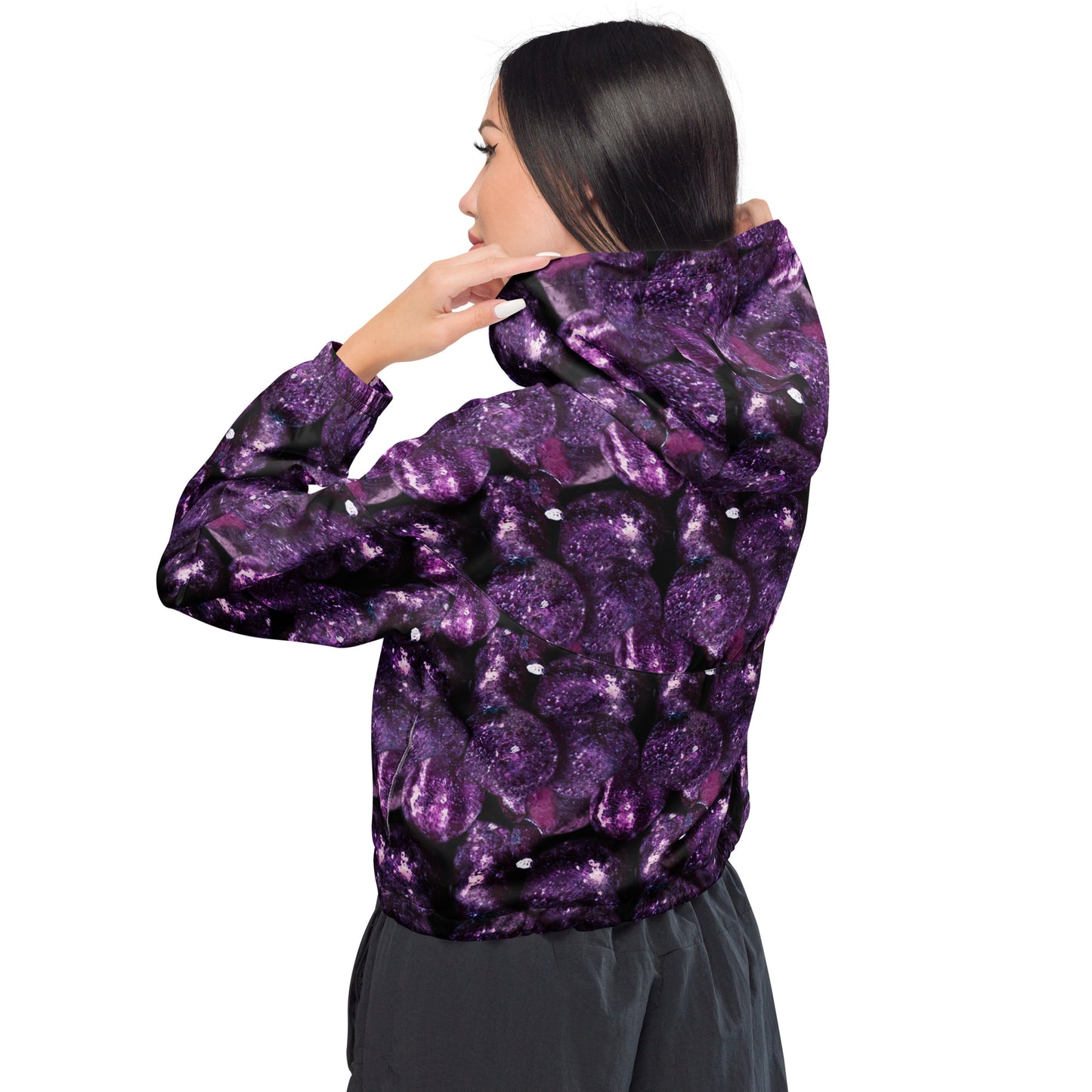 Purple Potatoes Cropped Windbreaker