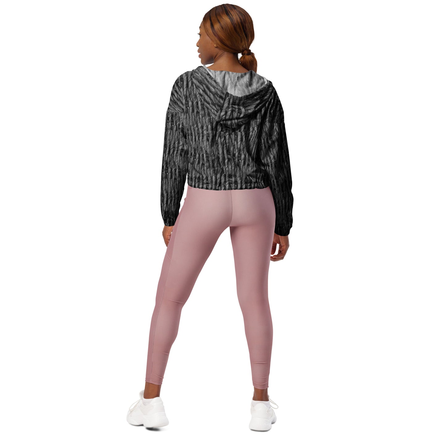Product mockup, outerwear, windbreakers, cropped windbreakers, Womens fashion, Online fashion, textured, prints, Elevated basics, versatile wardrobe, breathable, essentials, basics, comfy, all over prints