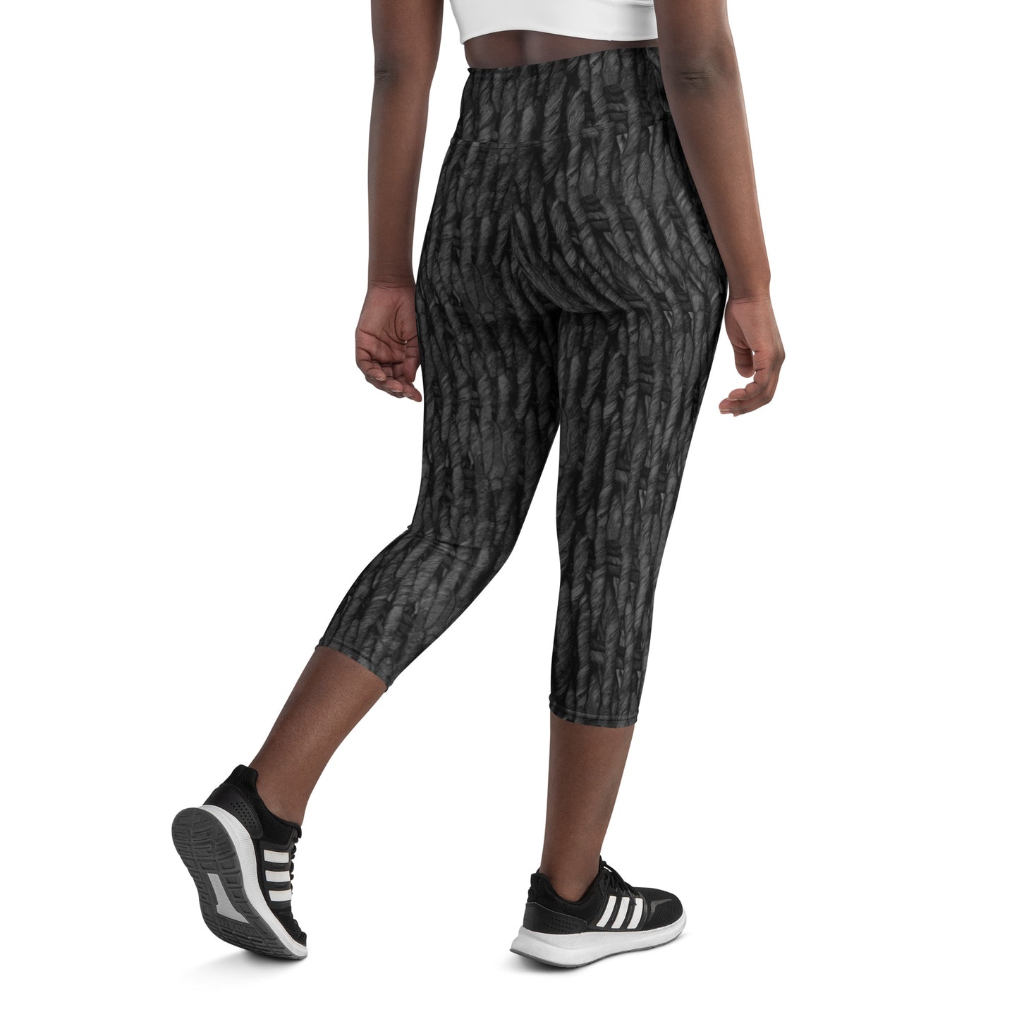 Product mockup, trousers, leggings, capri leggings, Womens fashion, Online fashion, textured, prints, Elevated basics, versatile wardrobe, breathable, essentials, basics, potato prints, full length, comfy, all over prints, matching sets