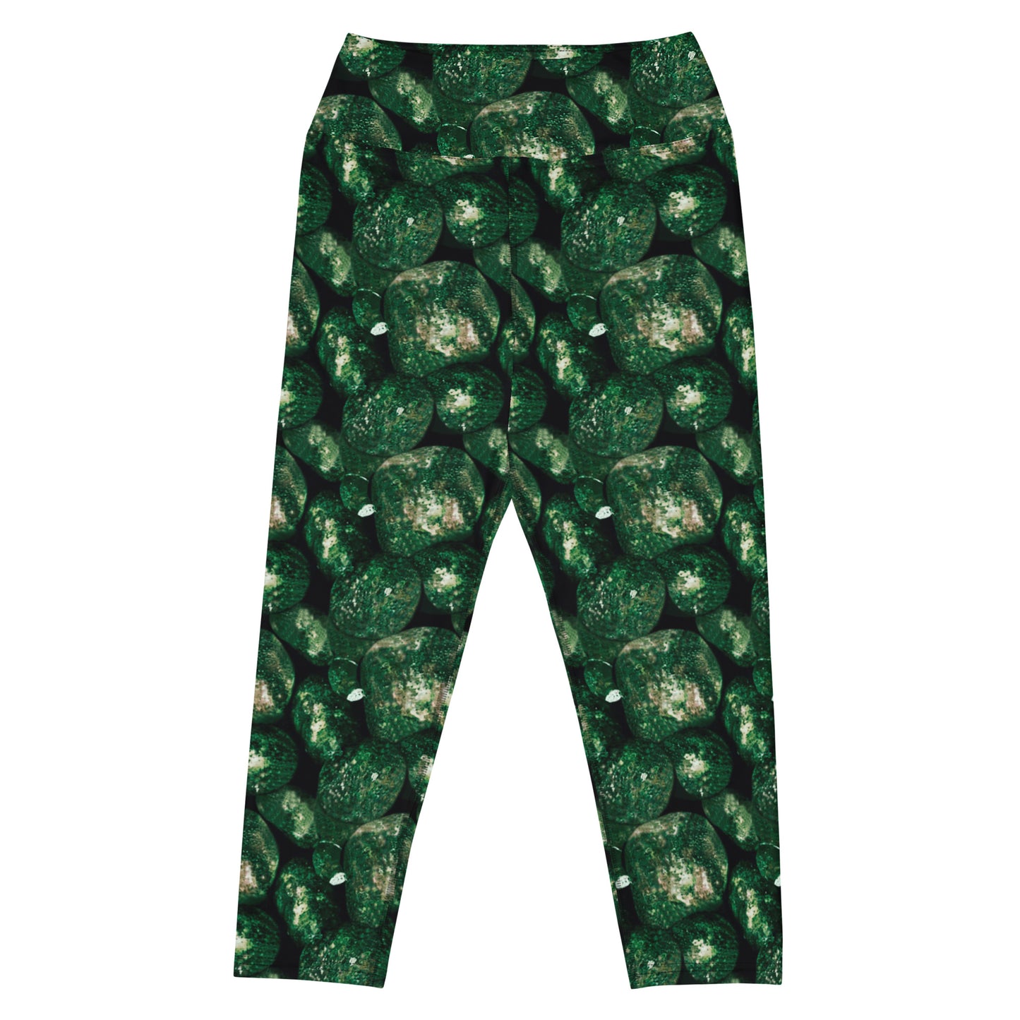 Vivid Green Potatoes Capri Leggings