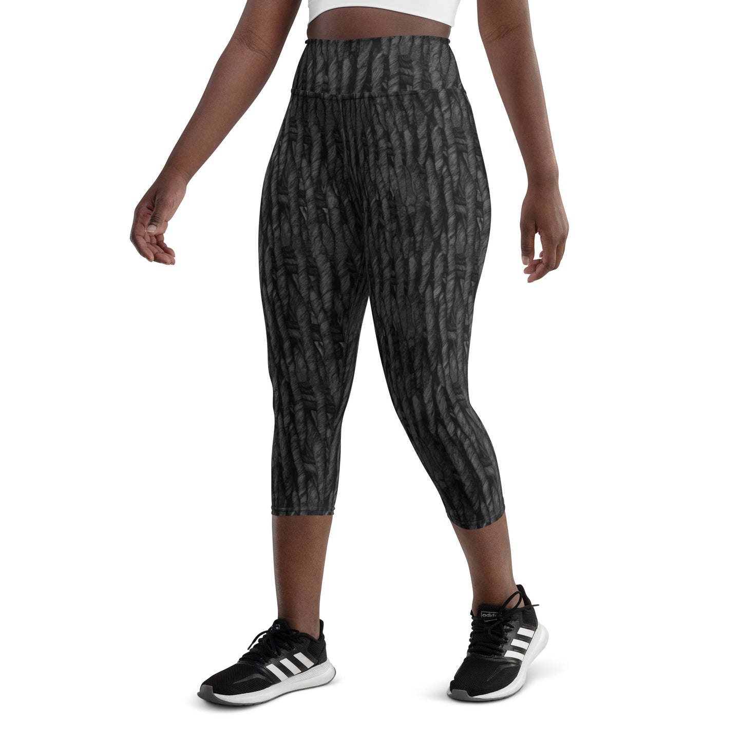 Product mockup, trousers, leggings, capri leggings, Womens fashion, Online fashion, textured, prints, Elevated basics, versatile wardrobe, breathable, essentials, basics, potato prints, full length, comfy, all over prints, matching sets
