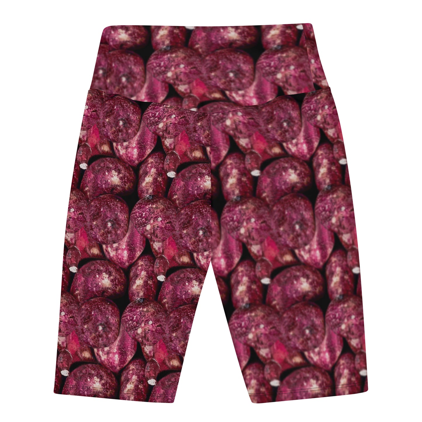 Vivid Pink Potatoes Biker Shorts