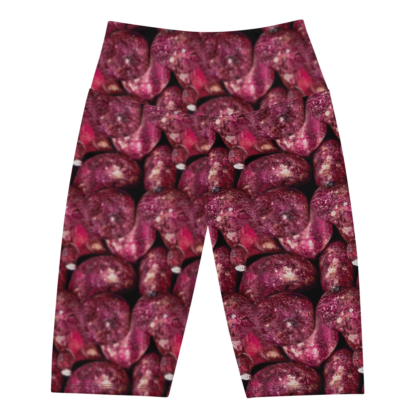 Vivid Pink Potatoes Biker Shorts