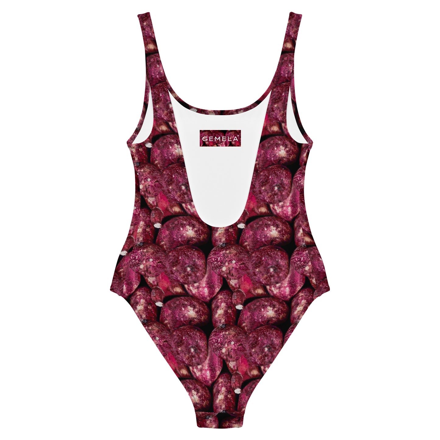 Vivid Pink Potatoes One-Piece Swimsuit