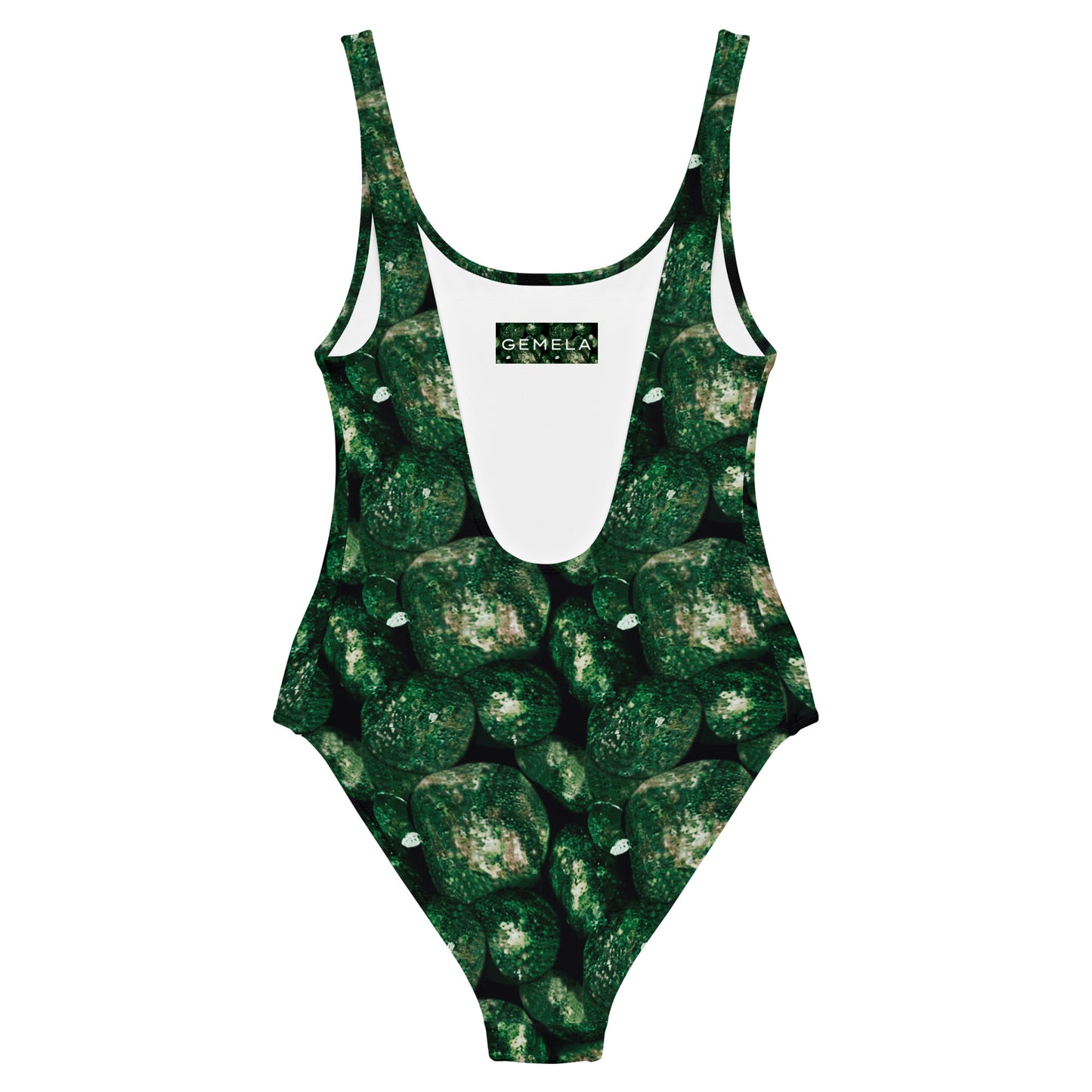 Vivid Green Potatoes One-Piece Swimsuit