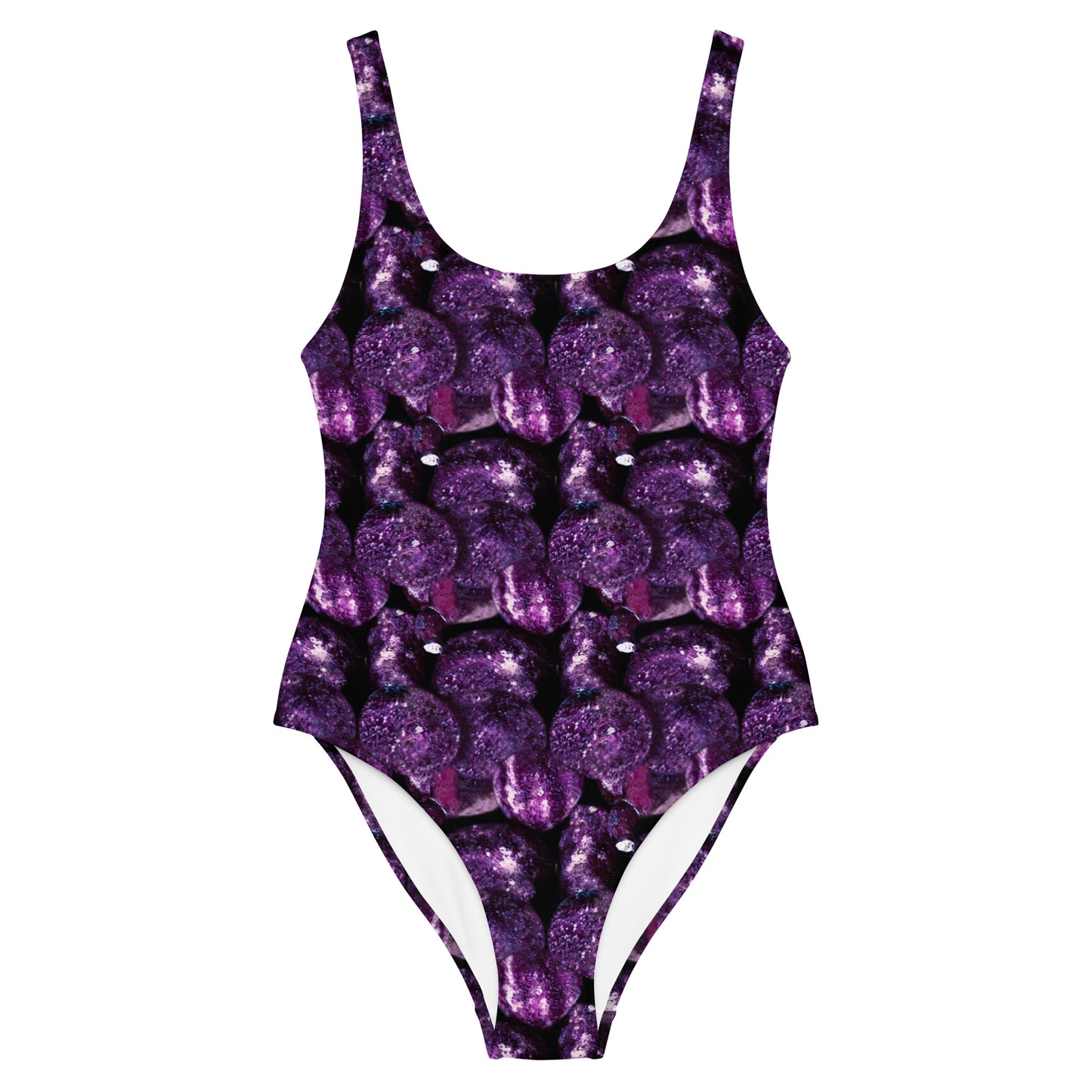 Vivid Purple Potatoes One-Piece Swimsuit