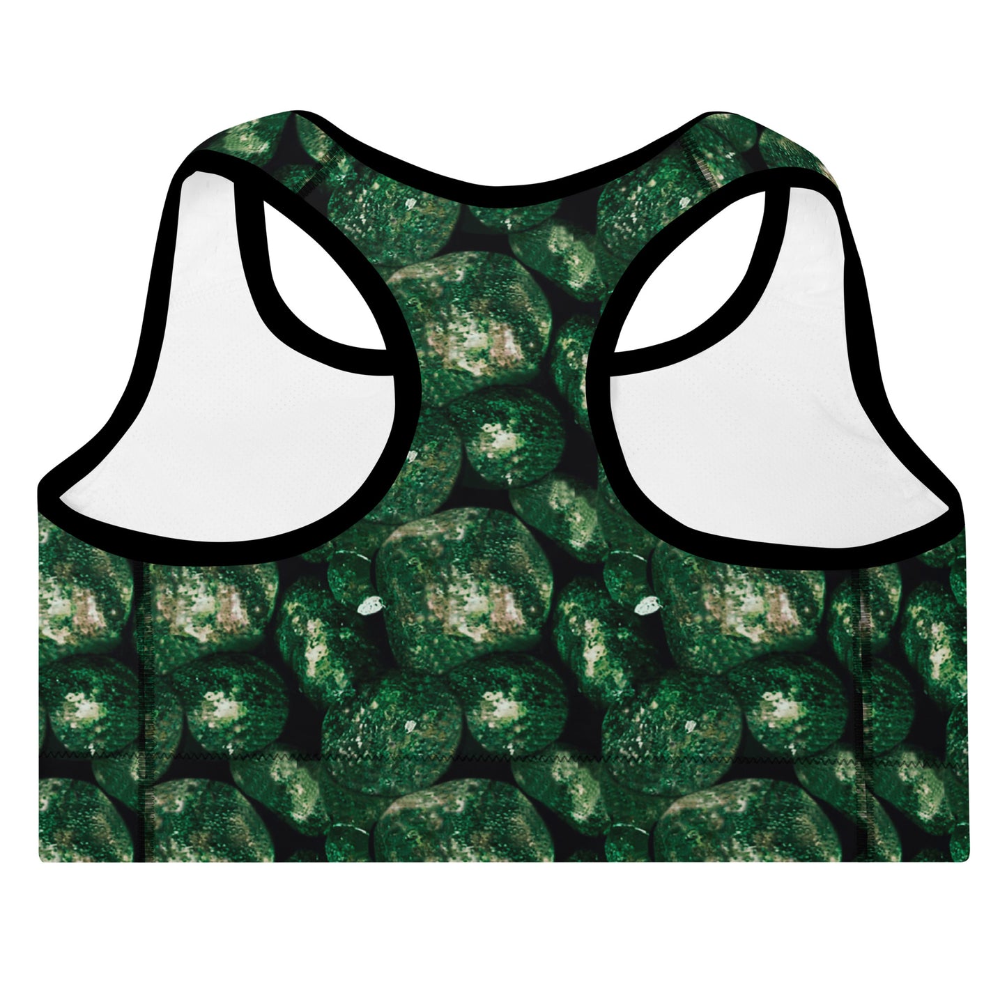 Vivid Green Potatoes Sports Bra