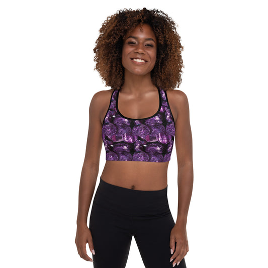 Vivid Purple Potatoes Sports Bra