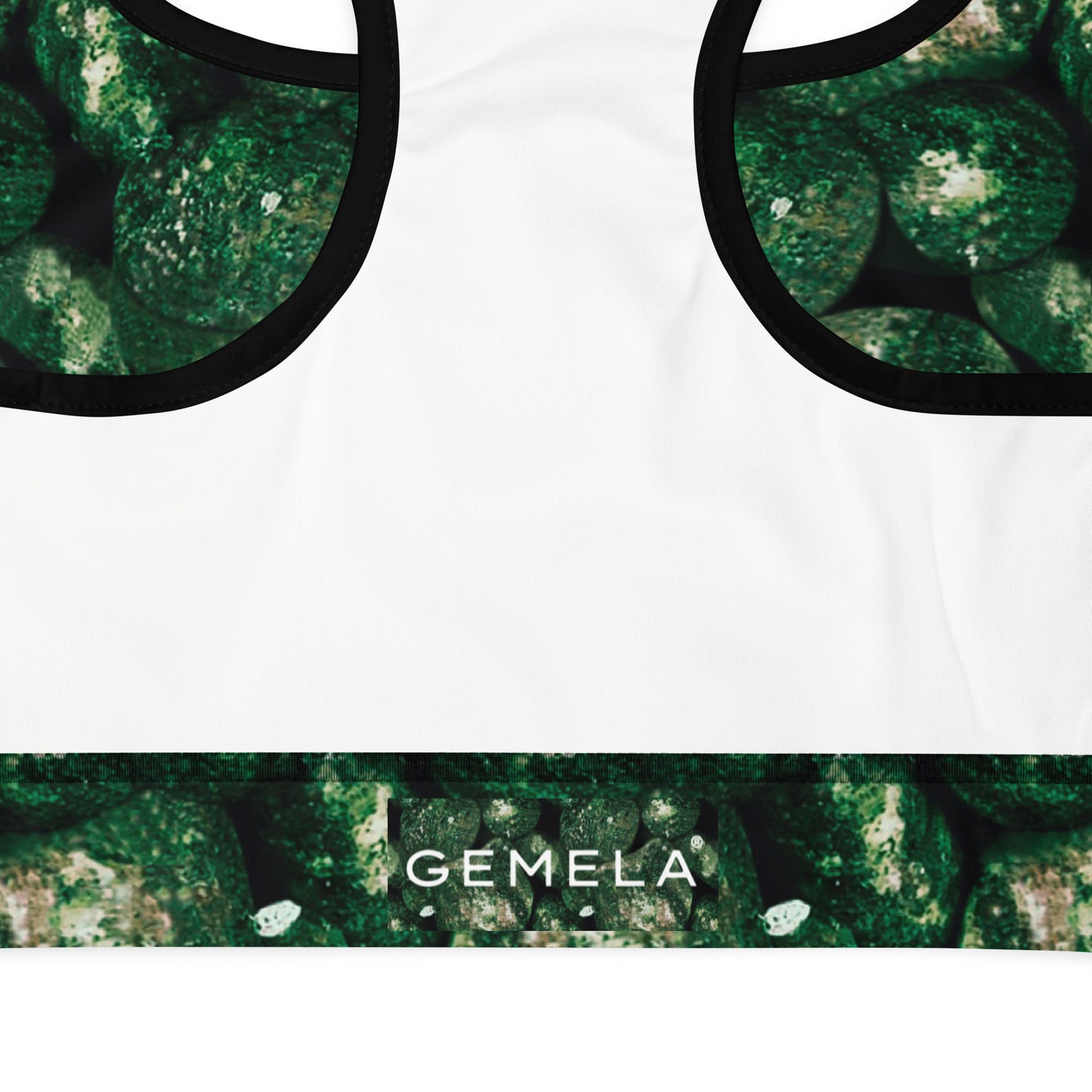 Vivid Green Potatoes Sports Bra