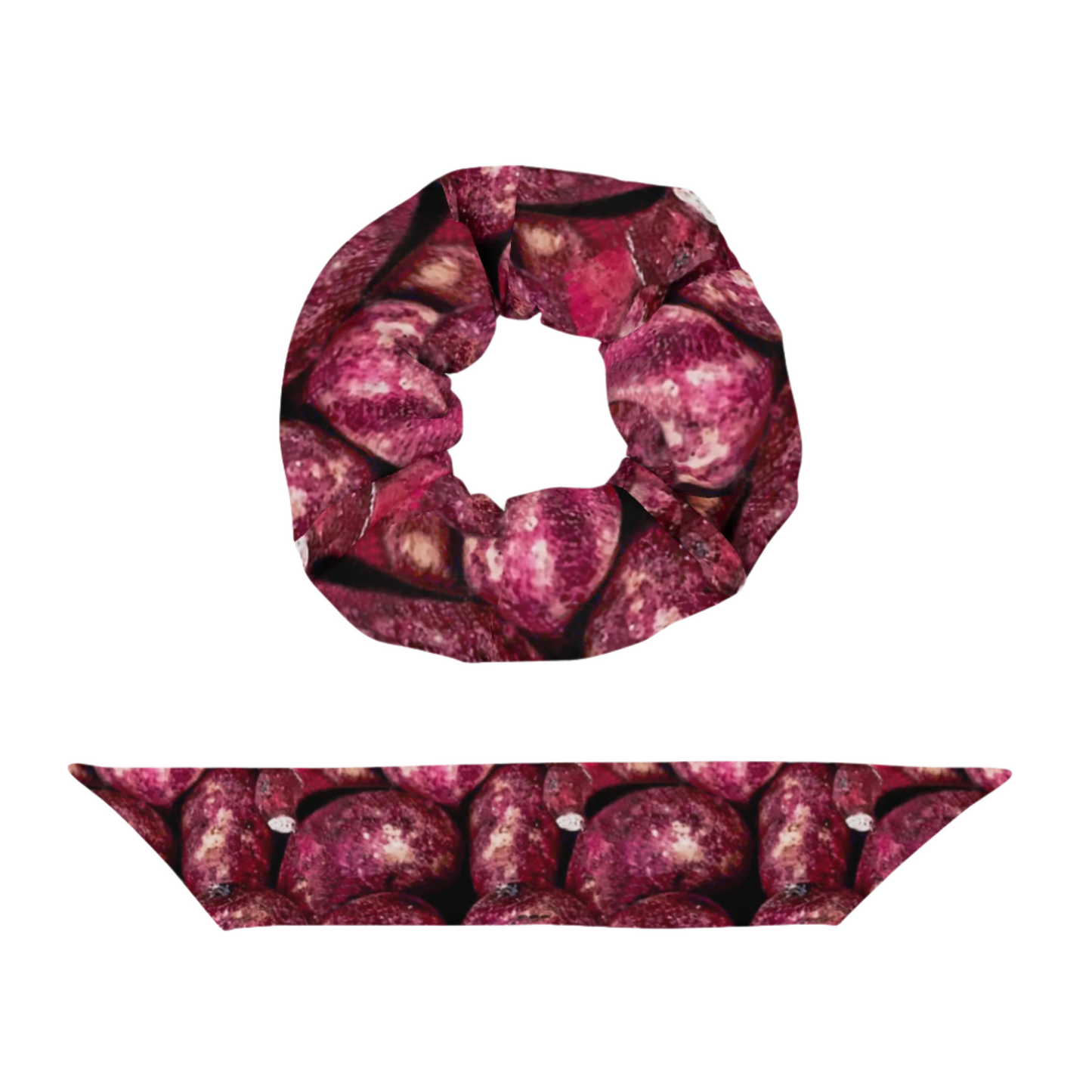 Pink Potatoes Scrunchie