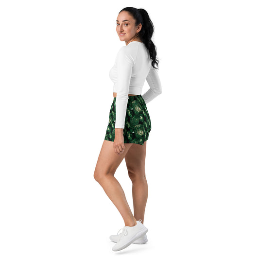 Vivid Green Potatoes Loose-fit Running Shorts