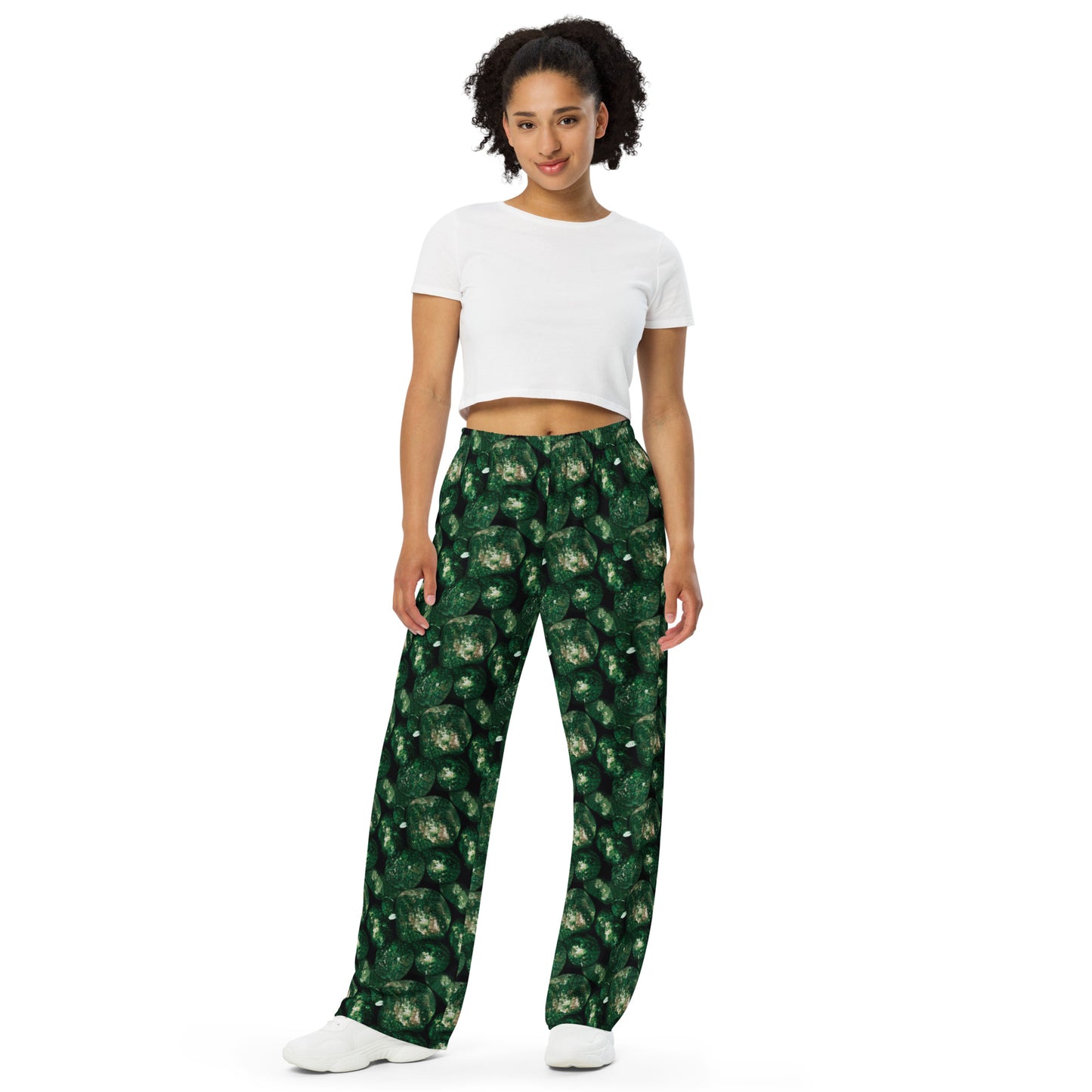 Green Potatoes Wide-leg Trousers