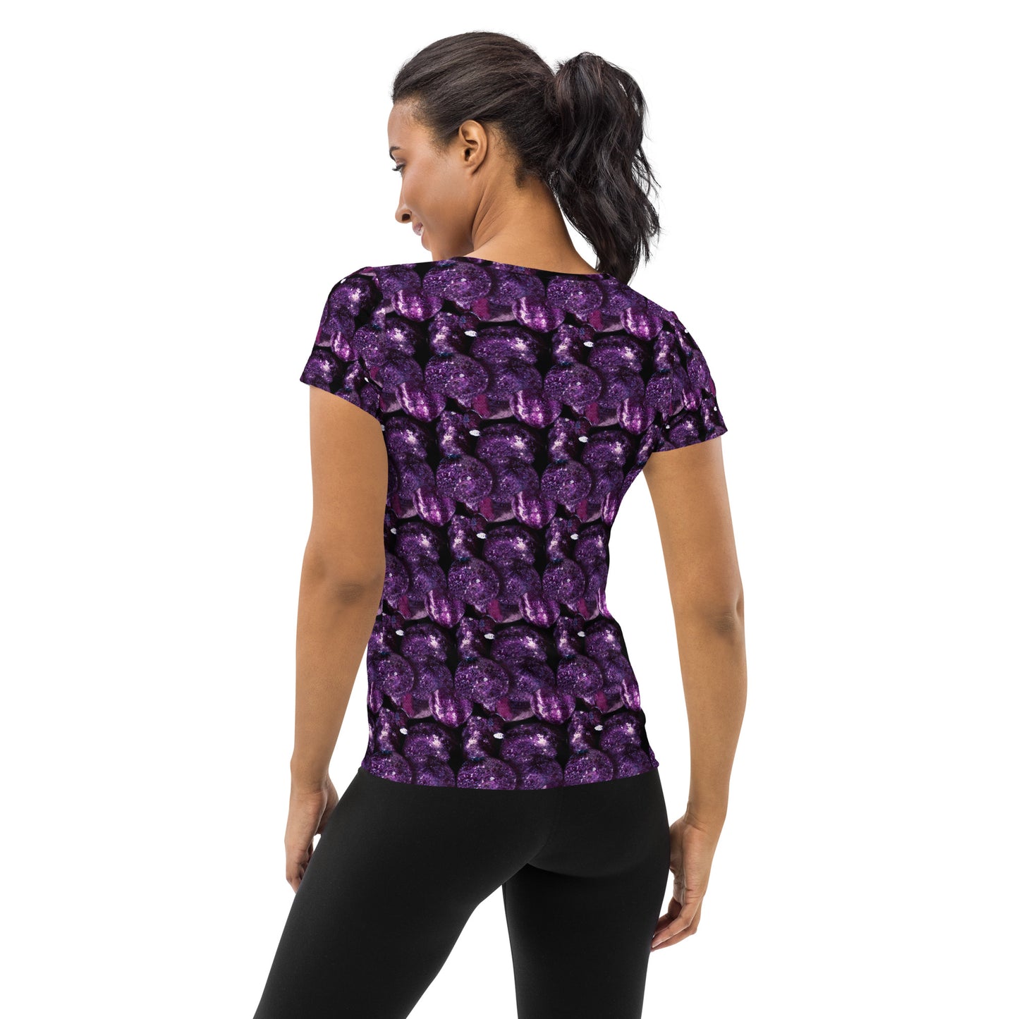 Vivid Purple Potatoes Athletic T-shirt