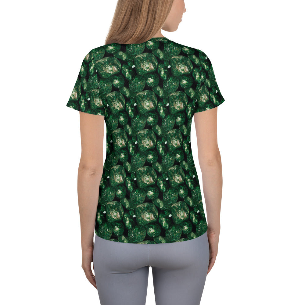 Vivid Green Potatoes Athletic T-shirt