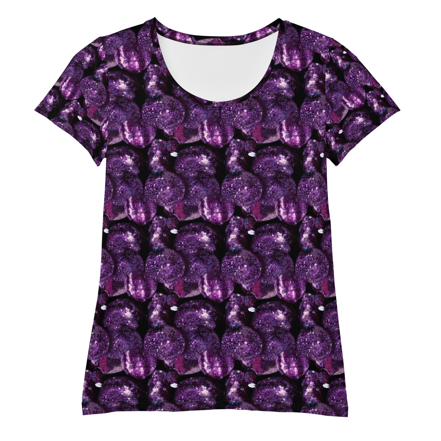 Vivid Purple Potatoes Athletic T-shirt