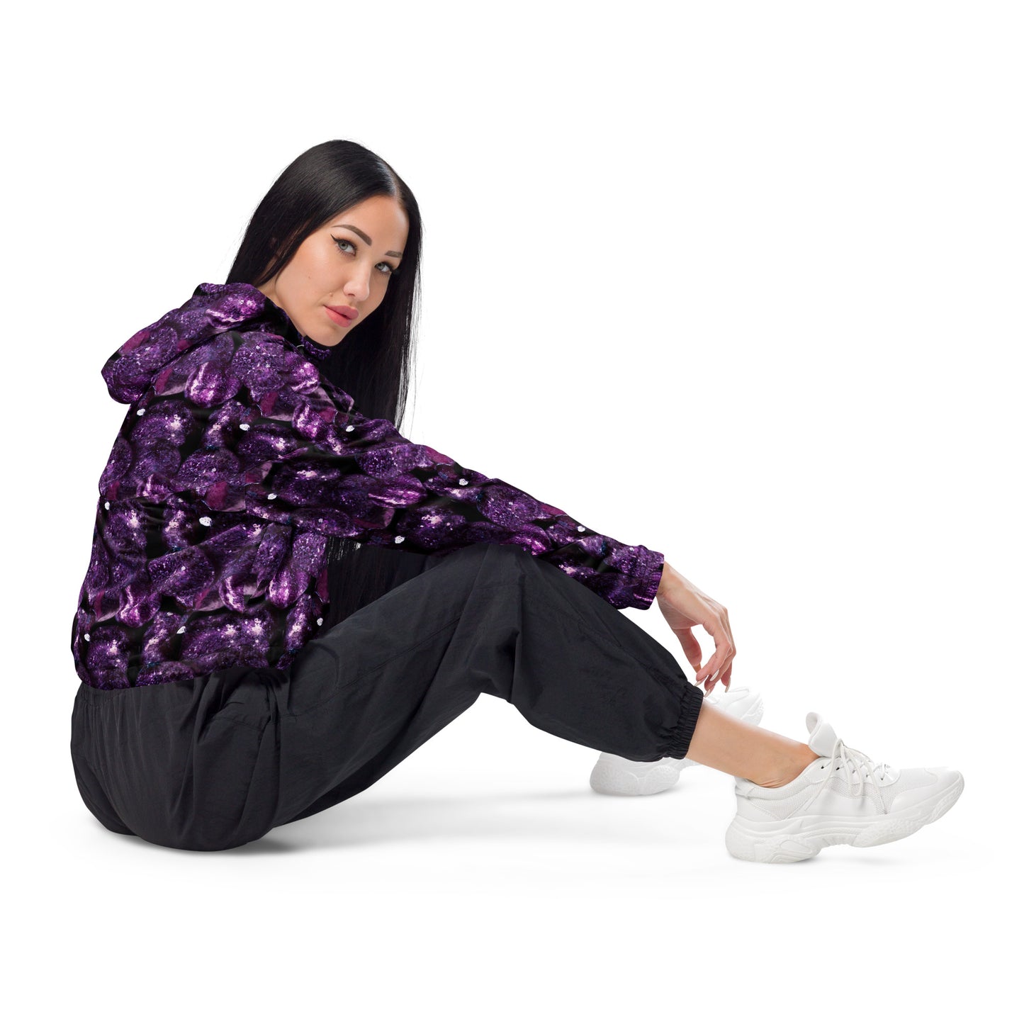 Purple Potatoes Cropped Windbreaker