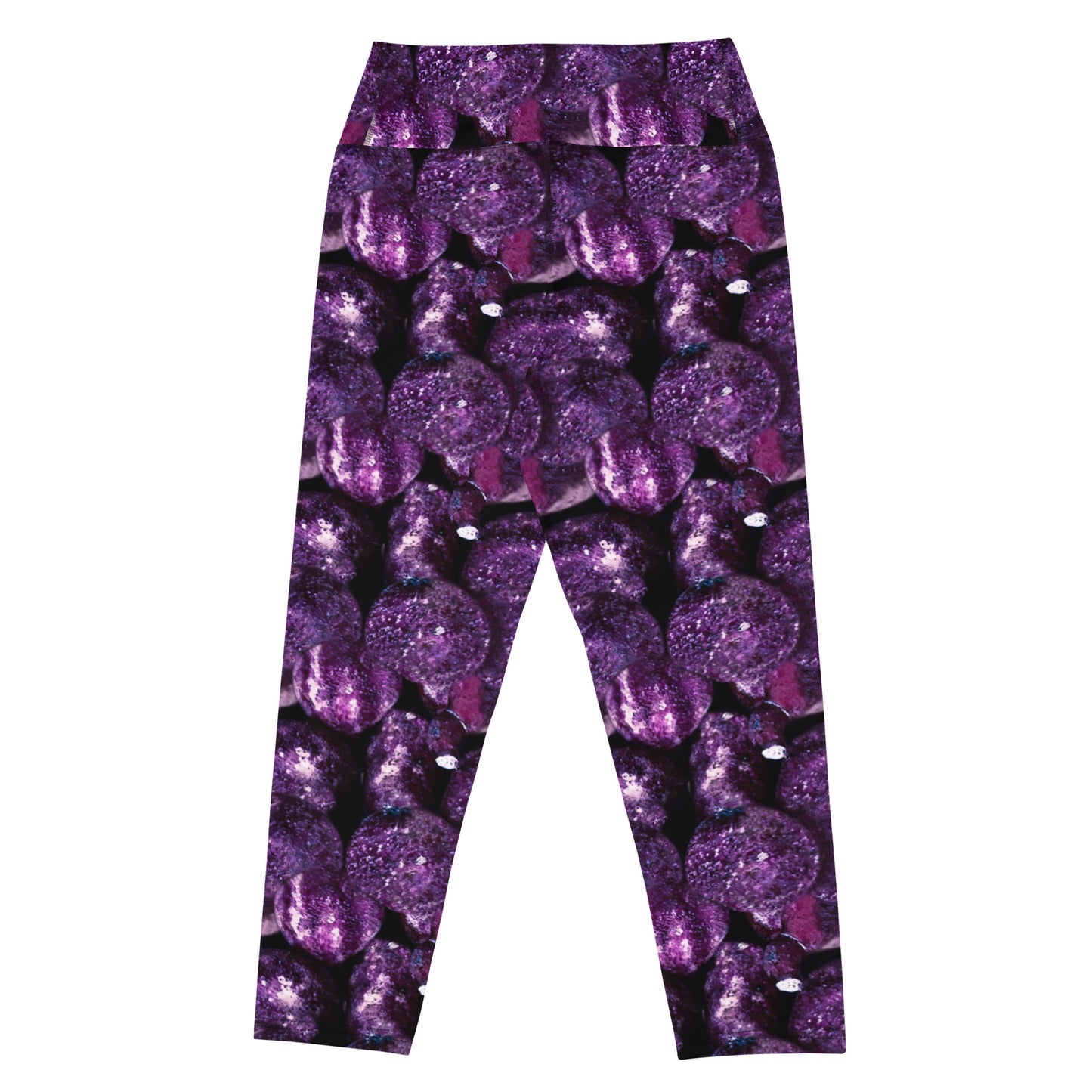 Vivid Purple Potatoes Capri Leggings