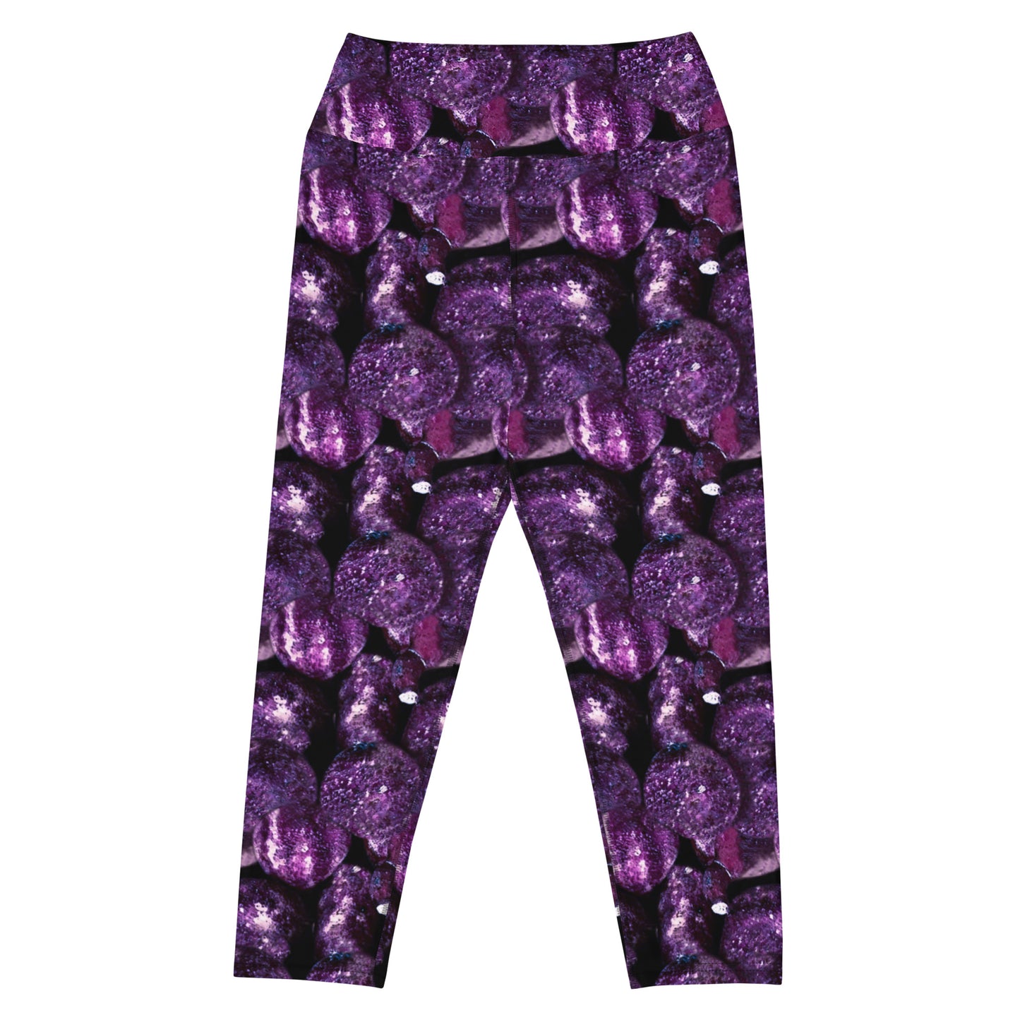 Vivid Purple Potatoes Capri Leggings