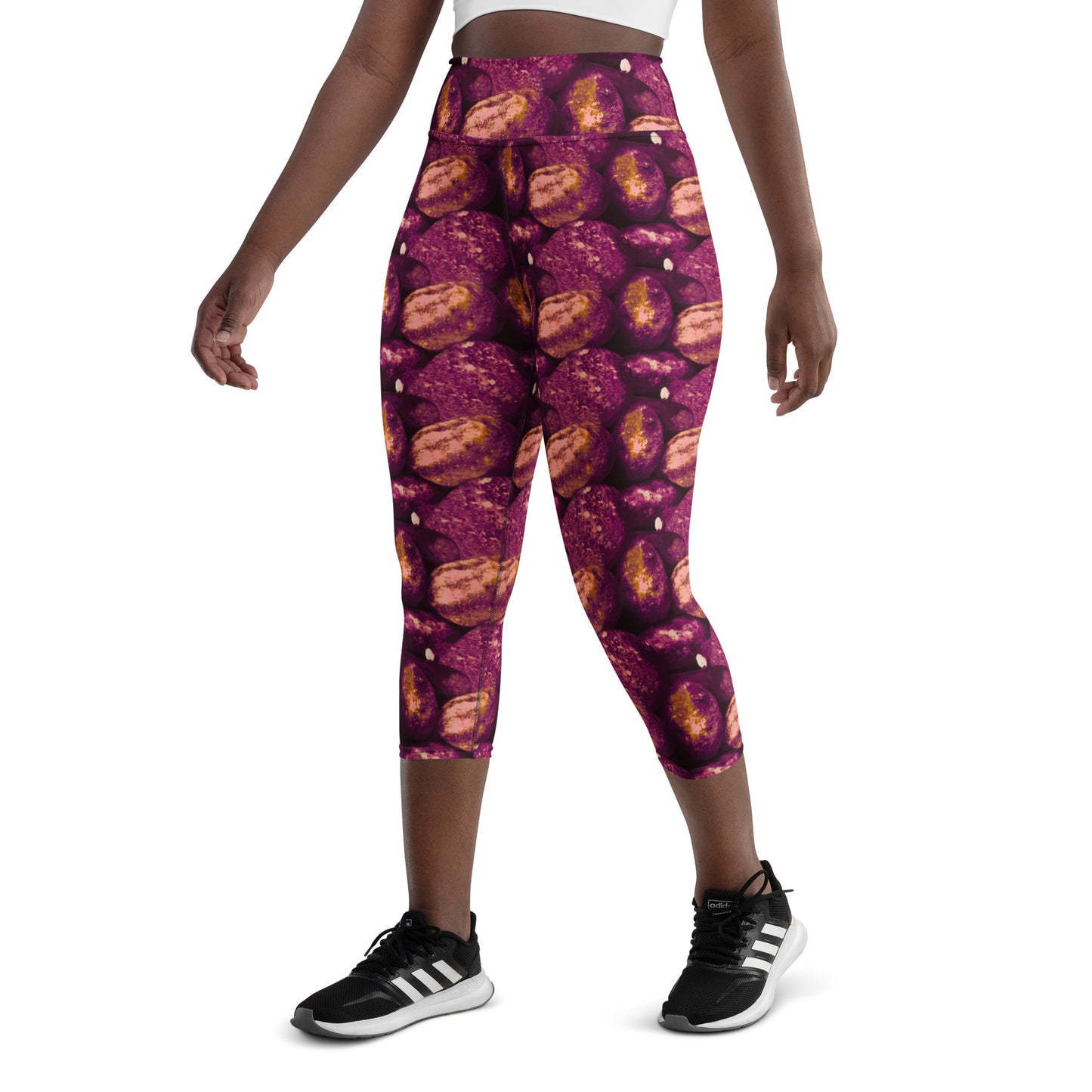 Two-Tone Potatoes Capri Leggings