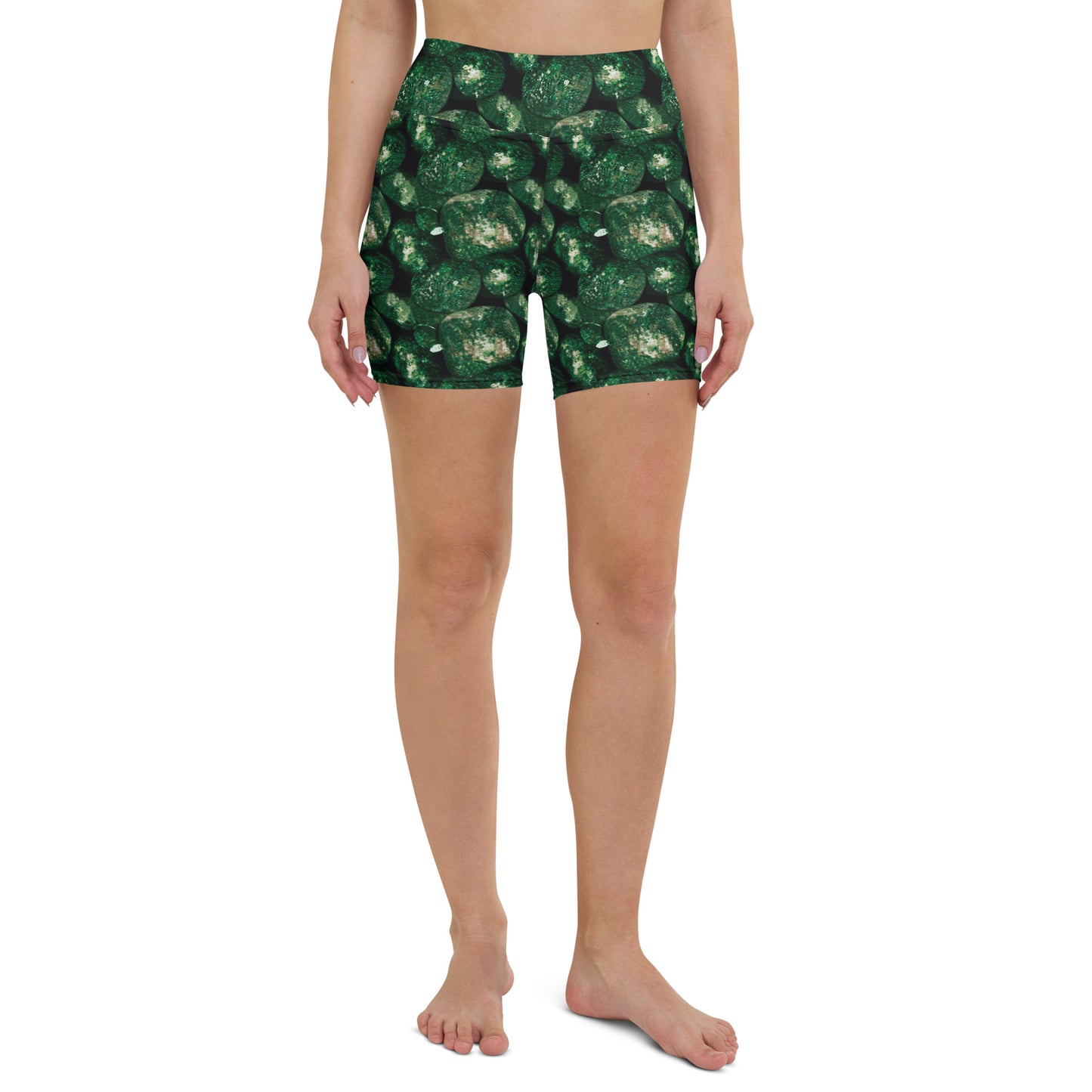 Vivid Green Potatoes Athletic Shorts