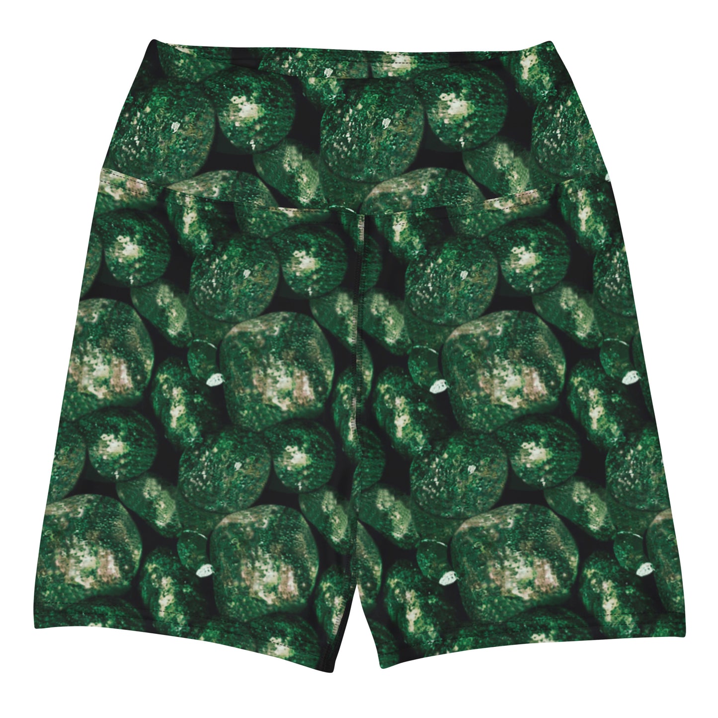 Vivid Green Potatoes Athletic Shorts