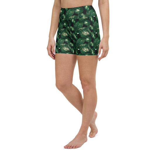 Vivid Green Potatoes Athletic Shorts