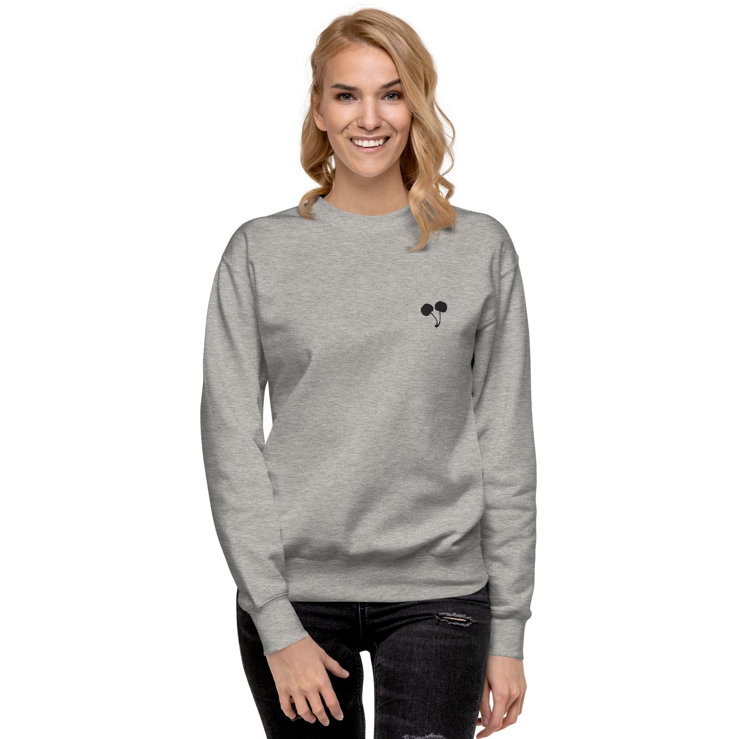 Cherries Emblem Crew Neck Sweatshirt