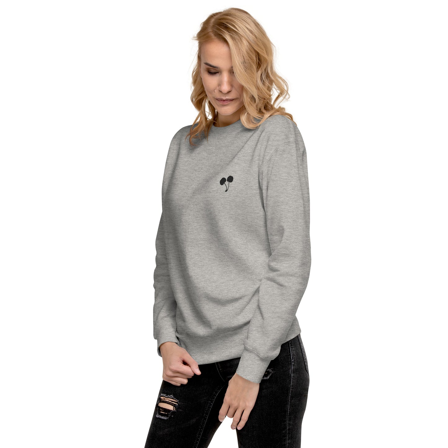 Cherries Emblem Crew Neck Sweatshirt