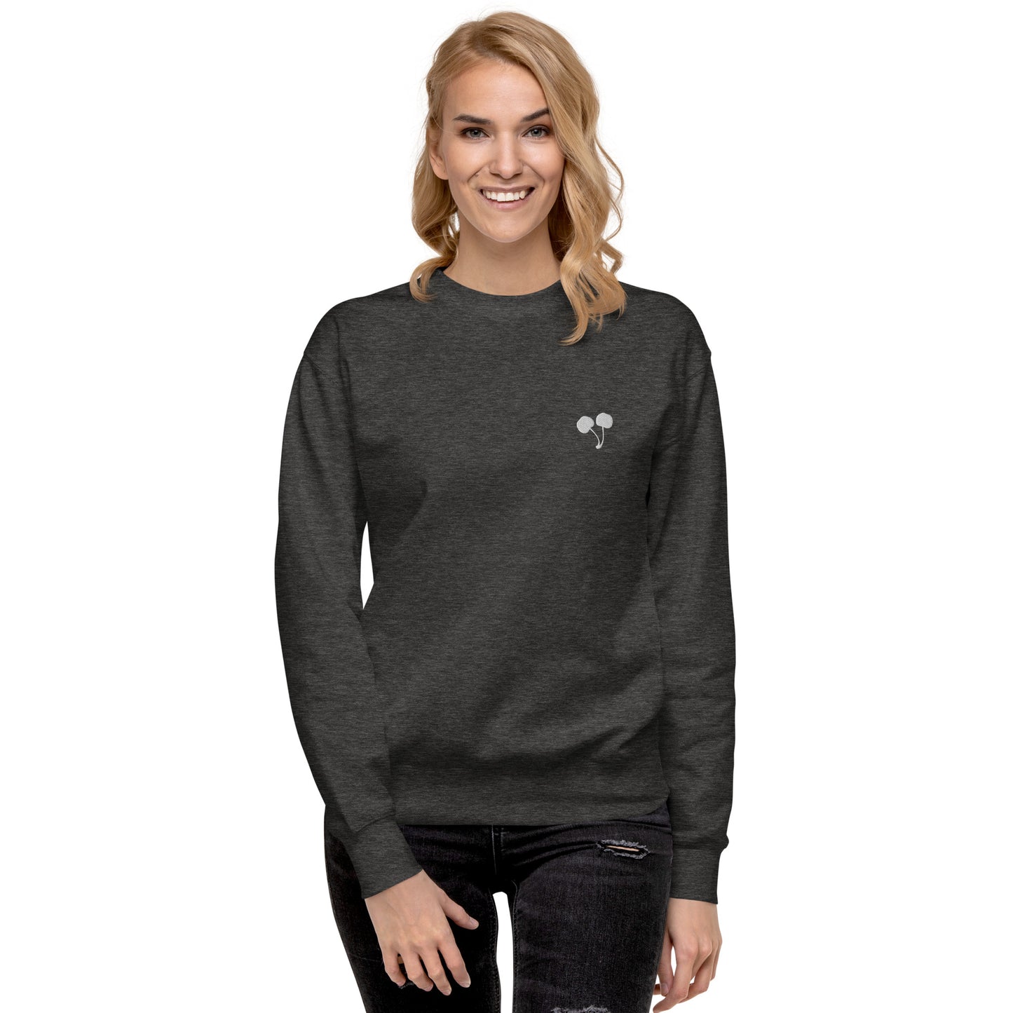 Cherries Emblem Crew Neck Sweatshirt