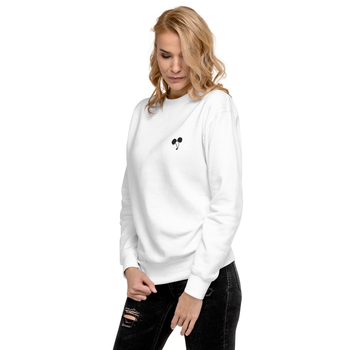 Cherries Emblem Crew Neck Sweatshirt